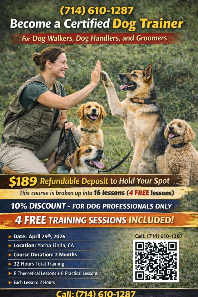 dog walker become dog trainer certified